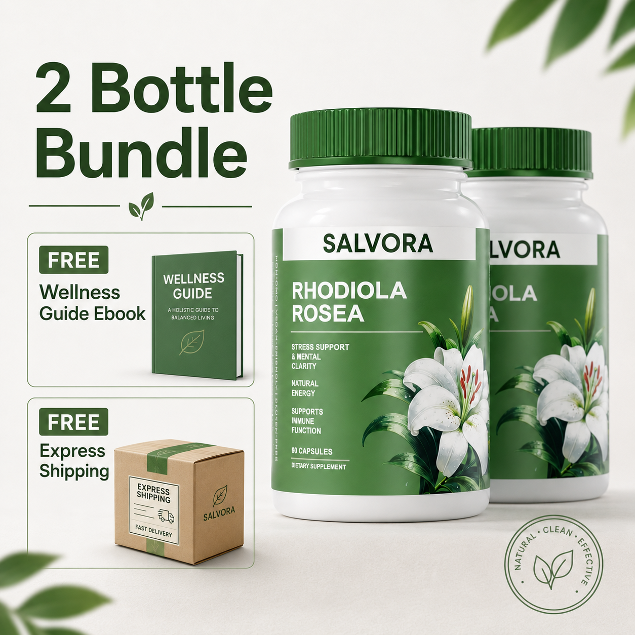Salvora™ Rhodiola Rosea Capsules