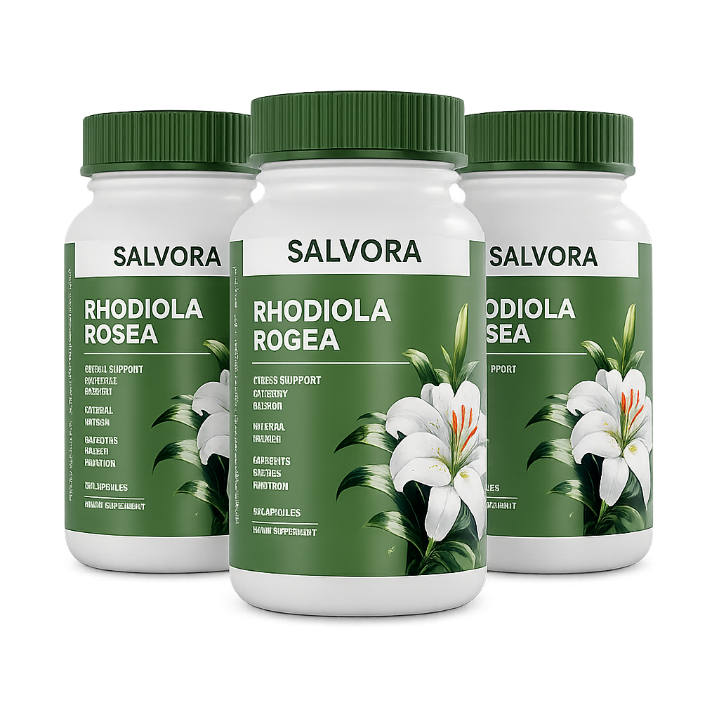 Salvora Rhodiola Rosea — 3 Bottles